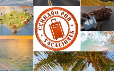 CERRADO POR VACACIONES entre los días 1 a 25 de agosto